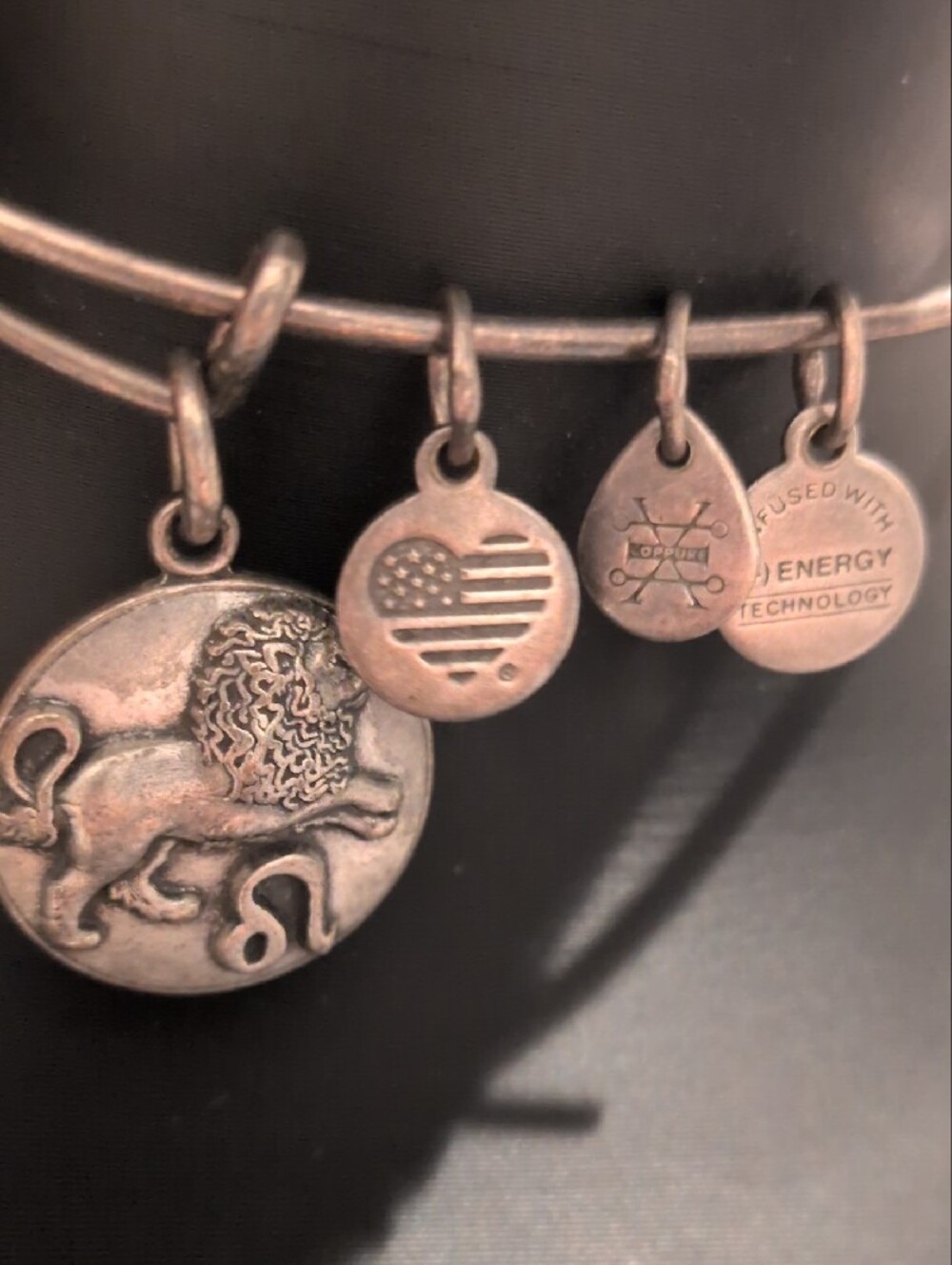 Alex and Ani Antique Silver Leo Zodiac Bracelet